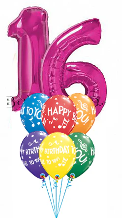 Any Two Number Balloon Bouquet