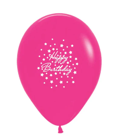 Wild Berry Modern happy print balloon