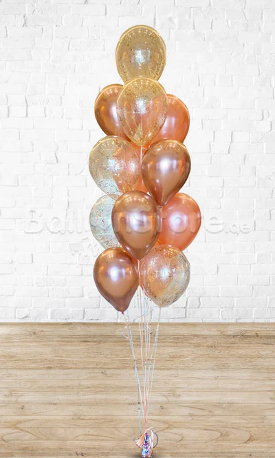 RoseGold Confetti Bouquet - 12pcs